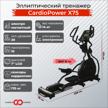 ������������� �������� CardioPower X75 - V-SPORT ��������� ���� ARMSSPORT